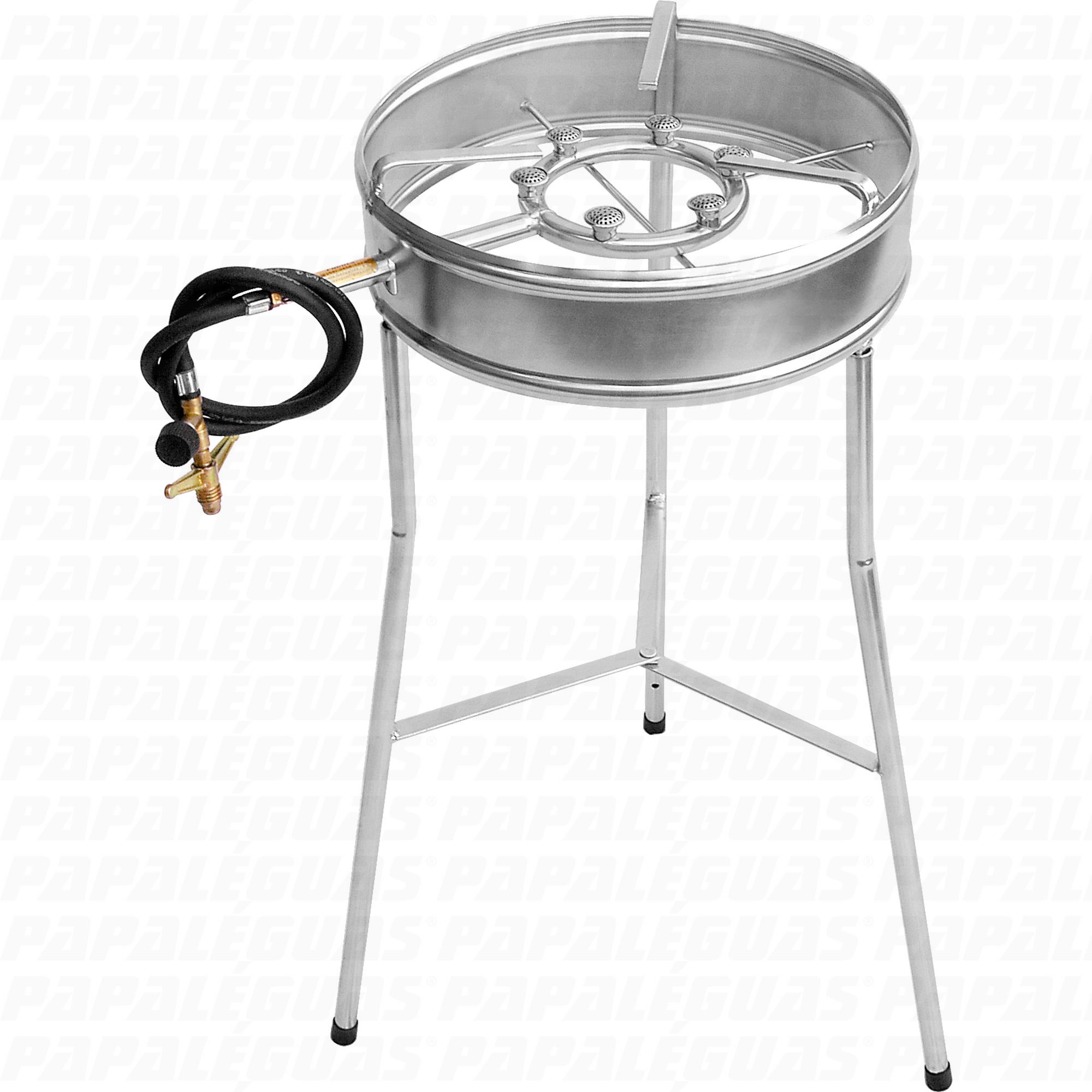 Fogareiro 6 Caulins 34cm com Borda + Tripé