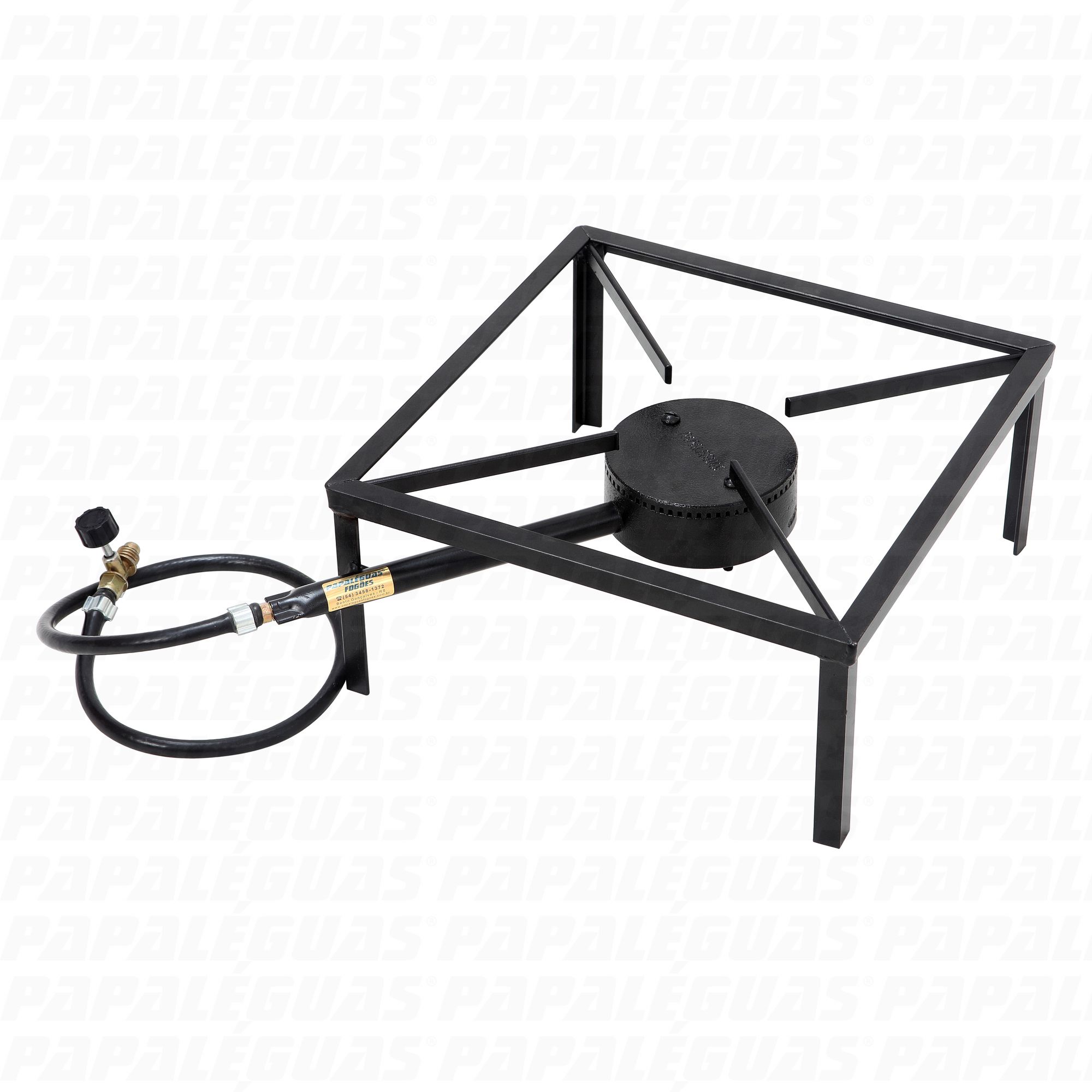 Fogareiro 32,5x32,5 Queimador Grande Ferro Fundido